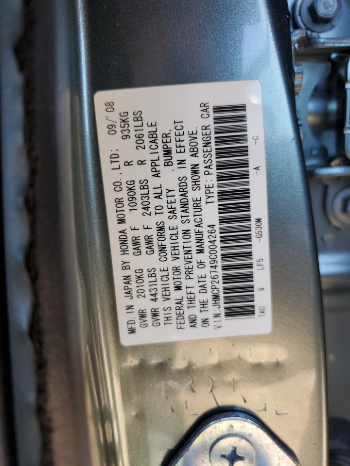 JHMCP26749C004264 2009 Honda Accord Ex