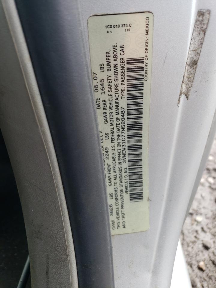 3vwew31c77m520487 3VWEW31C77M520487 2007 Volkswagen New Beetle 2.5L