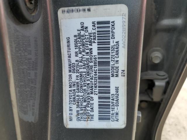 2004 Toyota Corolla Matrix Xr VIN: 2T1KR32E64C188561 Lot: 51795794