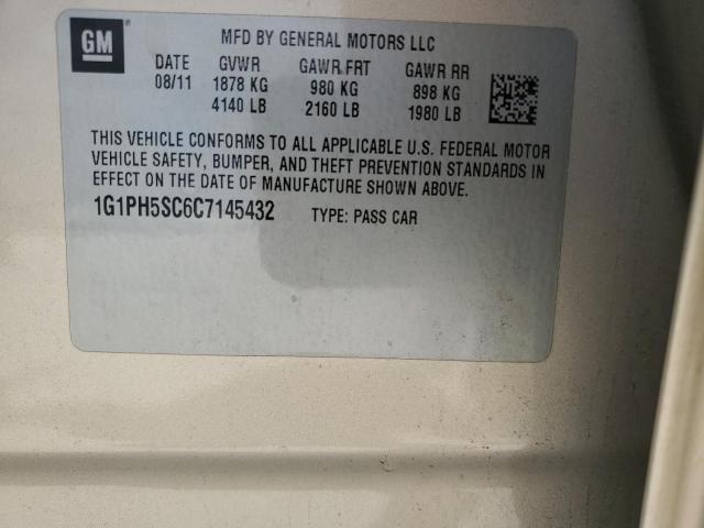 1G1PH5SC6C7145432 2012 Chevrolet Cruze Ltz