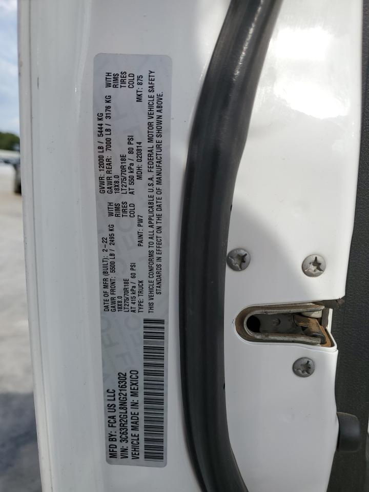 3C63R2GL8NG216302 2022 Ram 3500 Tradesman