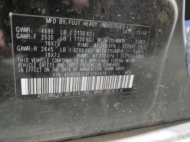 2015 Subaru Outback 2.5I Limited VIN: 4S4BSBJC4F3265918 Lot: 51616114