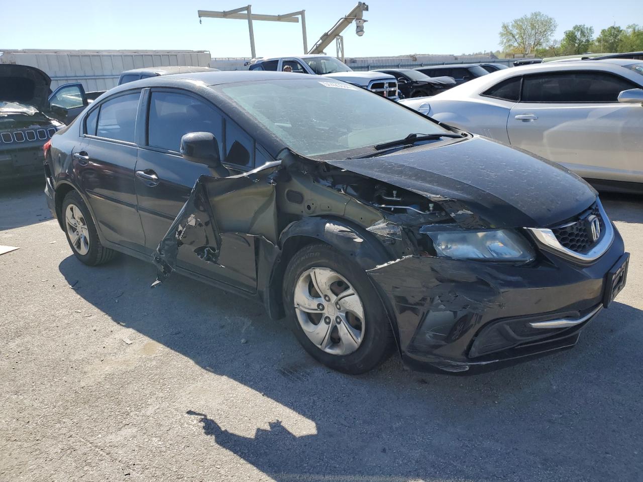 Lot #2853201150 2013 HONDA CIVIC LX