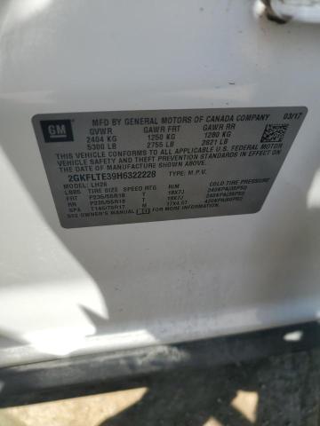 2017 GMC Terrain Sle VIN: 2GKFLTE39H6322228 Lot: 51246194