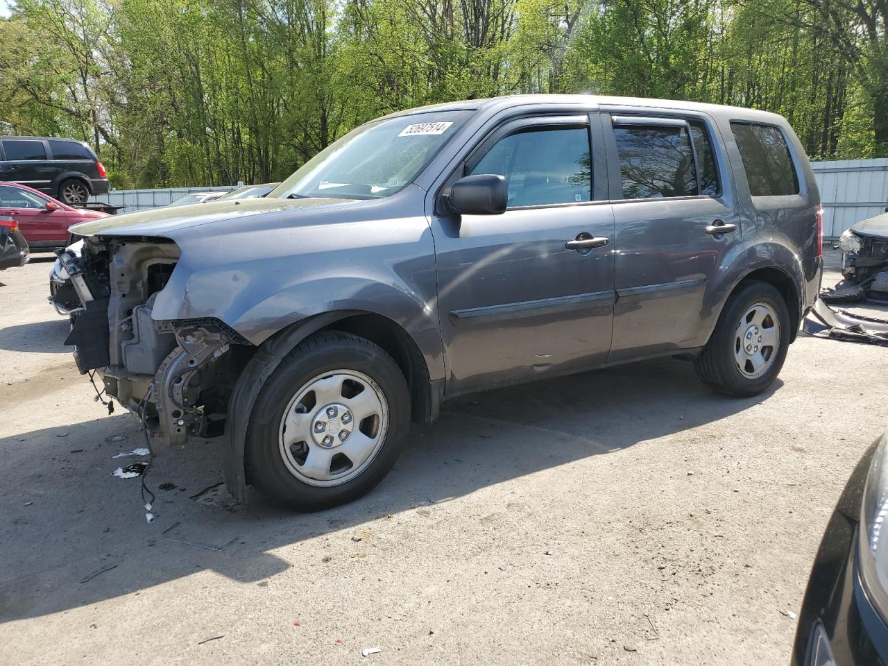 5FNYF4H22EB017051 2014 Honda Pilot Lx