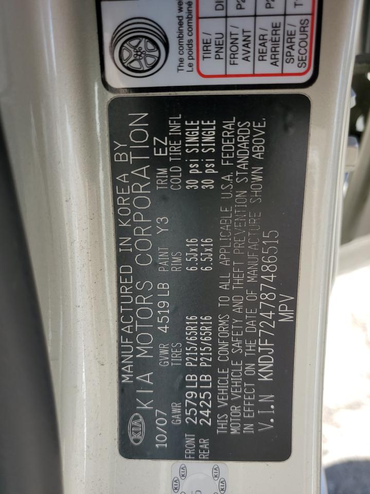 KNDJF724787486515 2008 Kia Sportage Lx