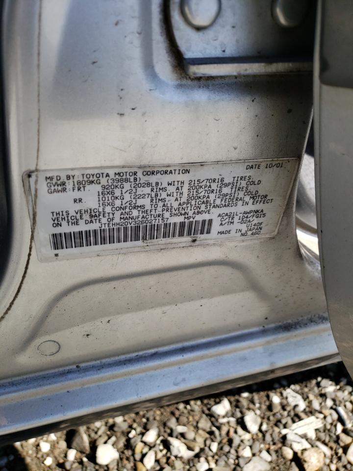 JTEHH20V326027157 2002 Toyota Rav4