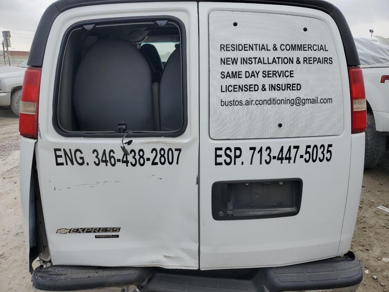 1GBWGRFF1F1276488 2015 Chevrolet Express G2500 Lt