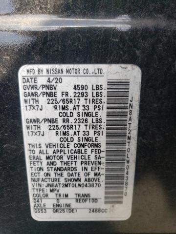 2020 NISSAN ROGUE S - JN8AT2MT0LW043870
