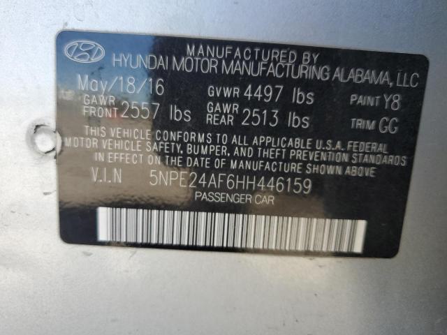 2017 Hyundai Sonata Se VIN: 5NPE24AF6HH446159 Lot: 49392664