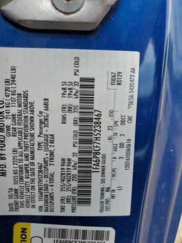 2017 Ford Mustang Gt VIN: 1FA6P8CF7H5238467 Lot: 52503284