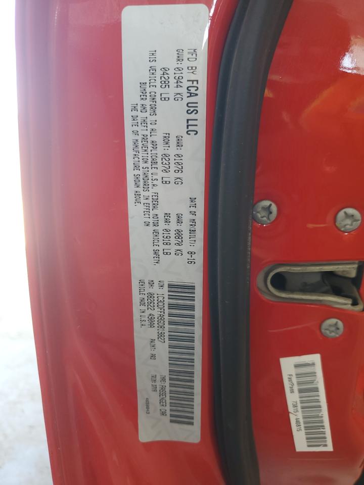 1C3CDFFA9GD819827 2016 Dodge Dart Sxt Sport