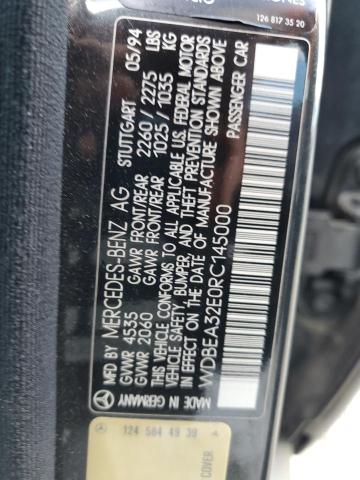 1994 Mercedes-Benz E 320 VIN: WDBEA32E0RC145000 Lot: 52961254