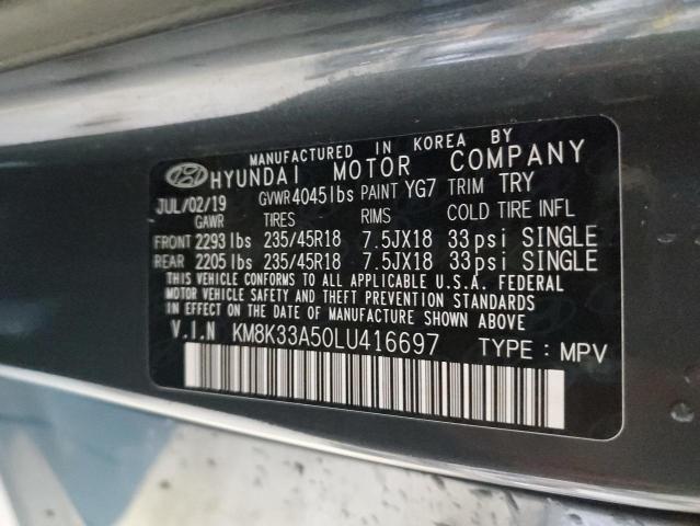 KM8K33A50LU416697 Hyundai Kona LIMIT 13