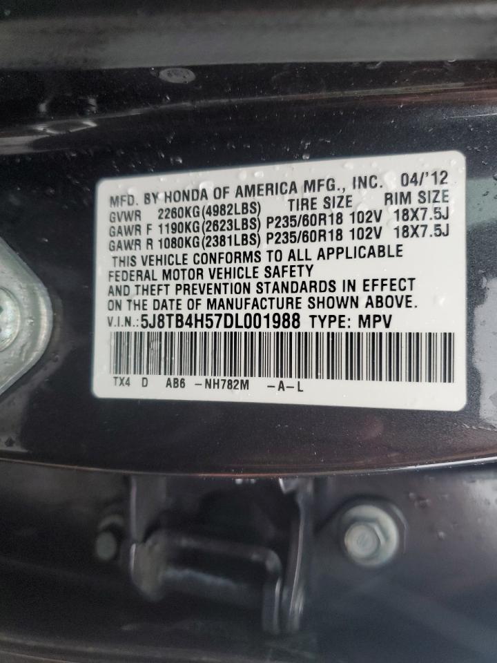 5J8TB4H57DL001988 2013 Acura Rdx Technology