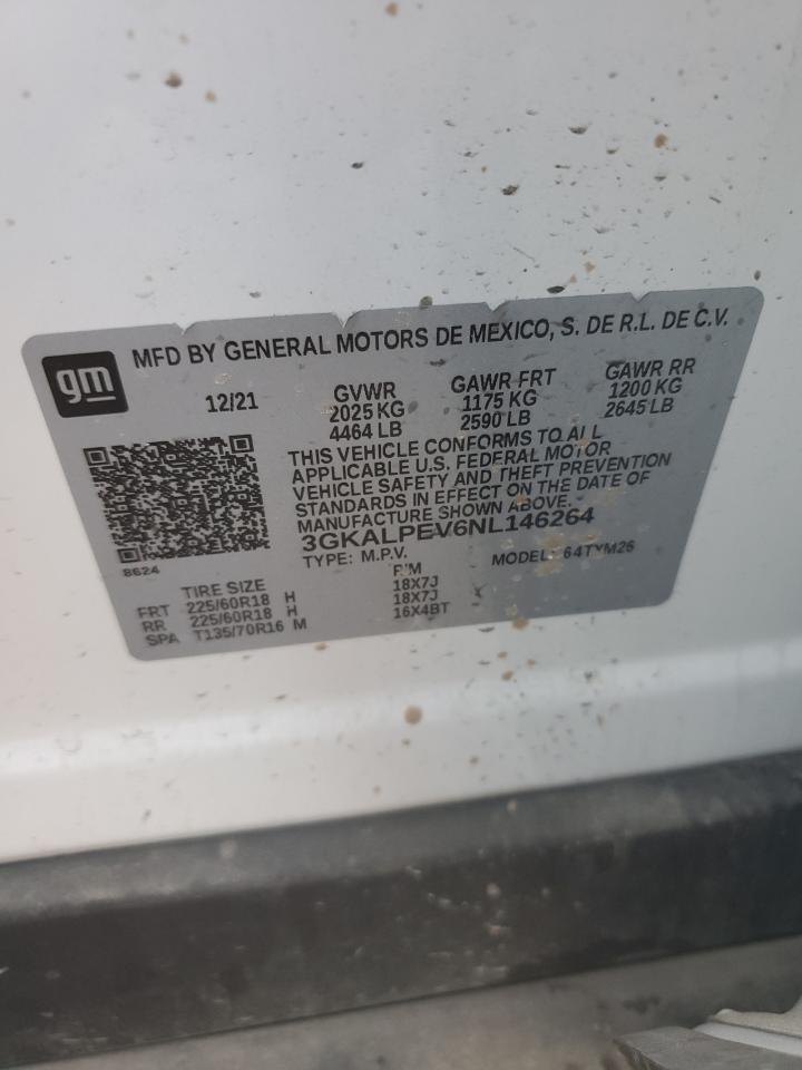 3GKALPEV6NL146264 2022 GMC Terrain Slt