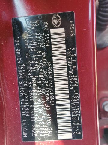 2018 TOYOTA CAMRY L - 4T1B11HK7JU610582