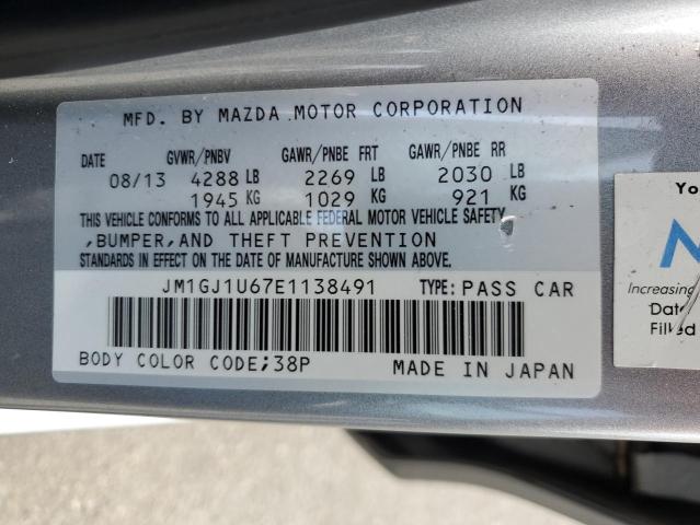 2014 Mazda 6 Sport VIN: JM1GJ1U67E1138491 Lot: 51640104