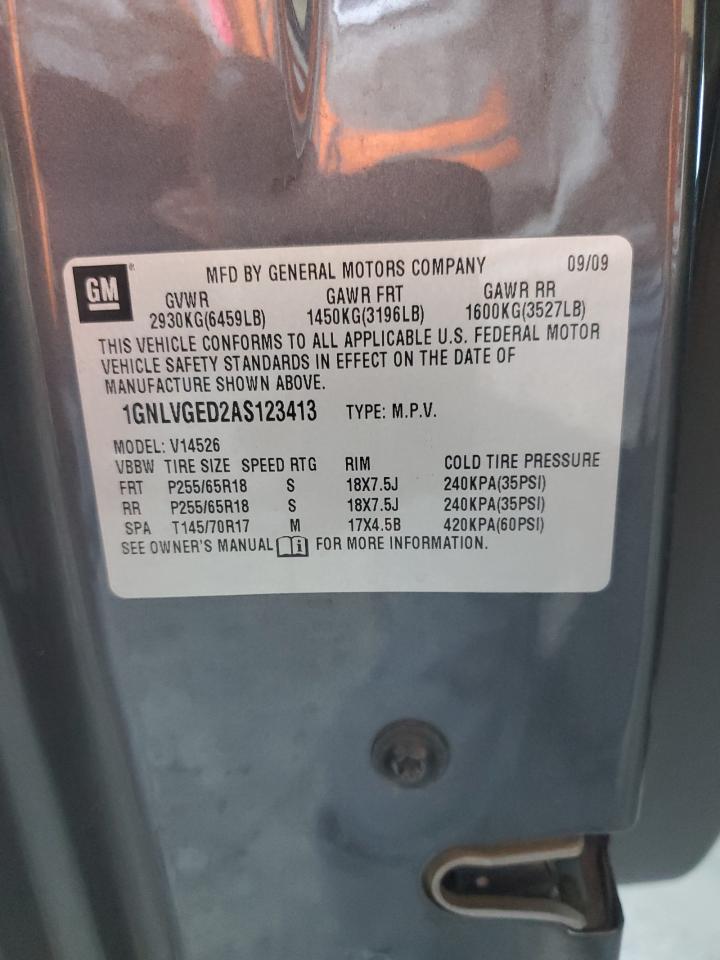 1GNLVGED2AS123413 2010 Chevrolet Traverse Lt