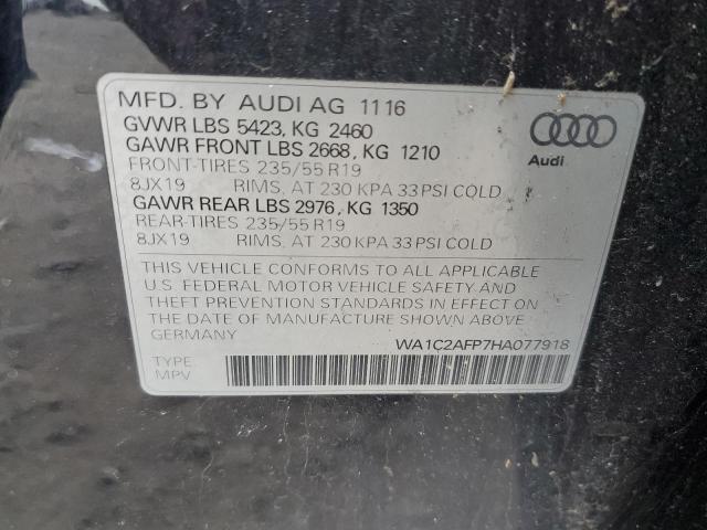 VIN WA1C2AFP7HA077918 2017 Audi Q5, Premium no.13