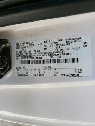 2016 Ford F150 VIN: 1FTMF1EP5GKD56325 Lot: 50507754