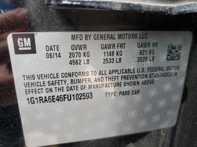 VIN 1G1RA6E46FU102593 2015 Chevrolet Volt no.12