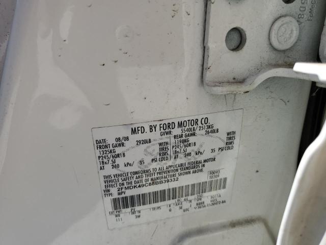 2008 Ford Edge Limited VIN: 2FMDK49C88BB39332 Lot: 50497684