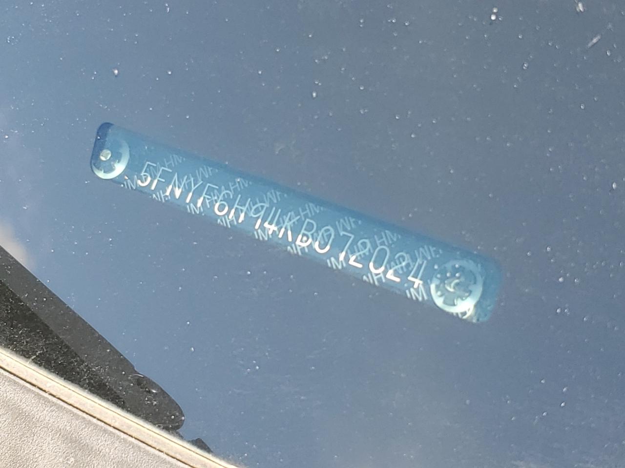 5FNYF6H94KB072024 2019 Honda Pilot Touring