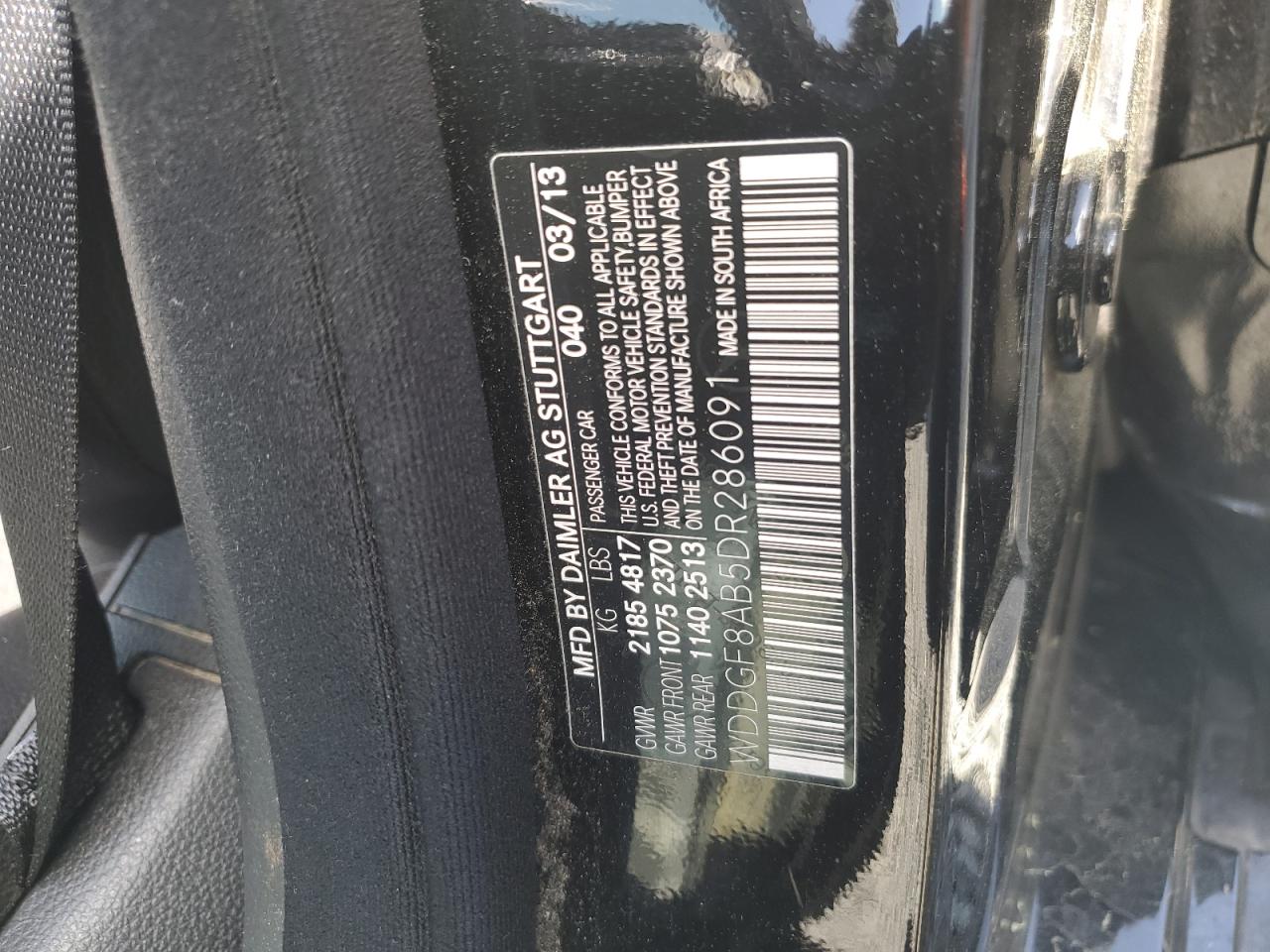 WDDGF8AB5DR286091 2013 Mercedes-Benz C 300 4Matic