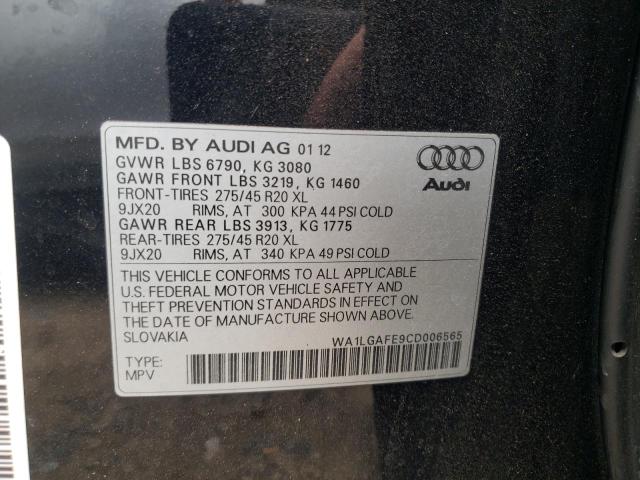 2012 Audi Q7 Premium Plus VIN: WA1LGAFE9CD006565 Lot: 51284414