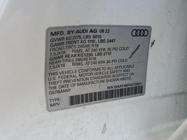 WA19AAF46PA010941 Audi A4 ALLROAD 13