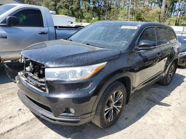 2016 Toyota Highlander Xle VIN: 5TDJKRFH2GS305023 Lot: 51974594