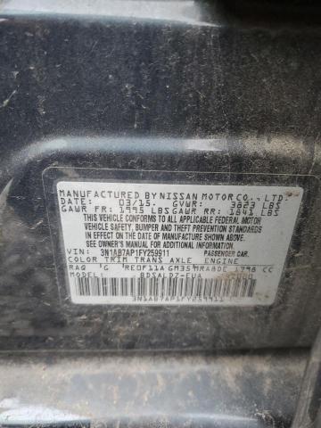 2015 Nissan Sentra S VIN: 3N1AB7AP1FY259911 Lot: 49341254