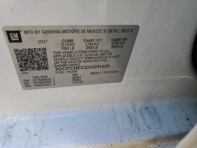 2018 CHEVROLET SILVRK1500 3GCPCREC2JG241620