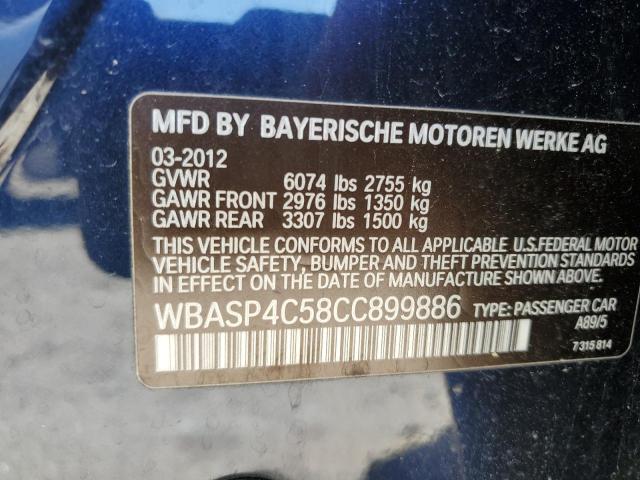 Lot #2507917034 2012 BMW 550 XIGT salvage car
