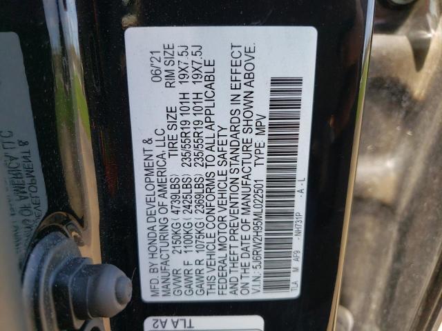 2021 Honda Cr-V Touring VIN: 5J6RW2H95ML022501 Lot: 51105794