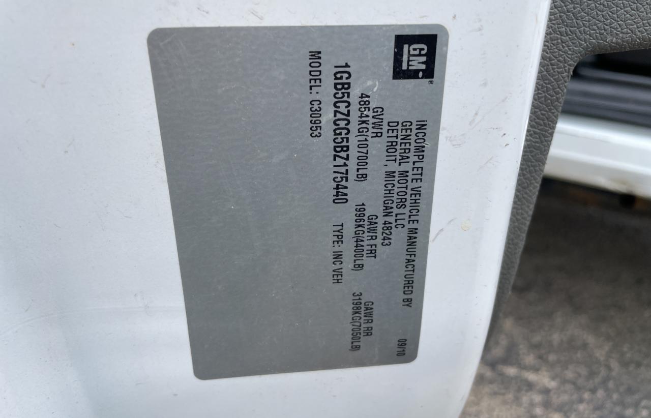 1GB5CZCG5BZ175440 2011 Chevrolet Silverado C3500