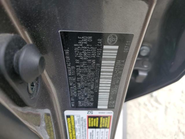 VIN 4T1G11AK7LU325738 2020 Toyota Camry, SE no.12