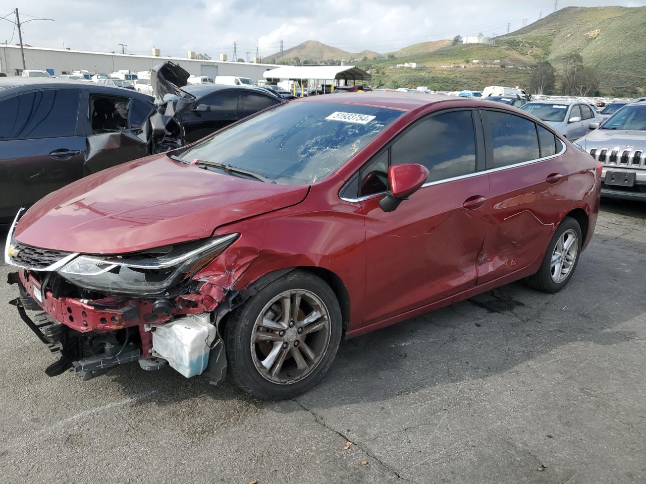 2017 Chevrolet Cruze Lt vin: 1G1BE5SM2H7192718