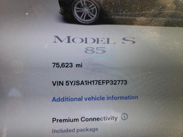 2014 Tesla Model S VIN: 5YJSA1H17EFP32773 Lot: 52325294