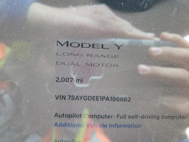 2023 Tesla Model Y VIN: 7SAYGDEE1PA196682 Lot: 52459704