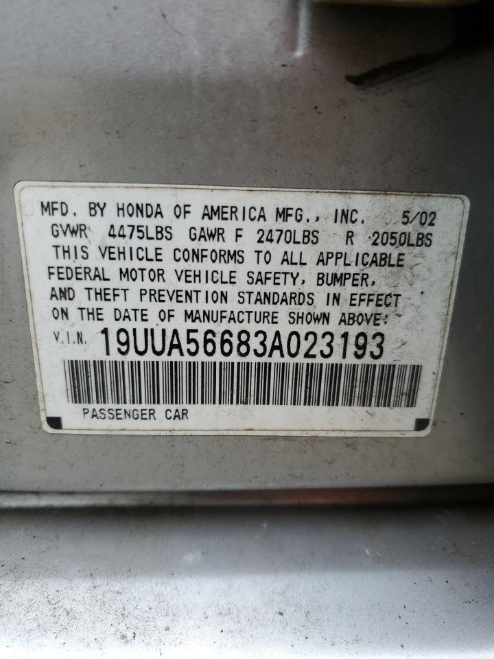 19UUA56683A023193 2003 Acura 3.2Tl