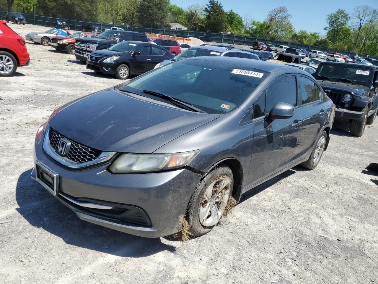 2HGFB2F52DH551651 2013 Honda Civic Lx