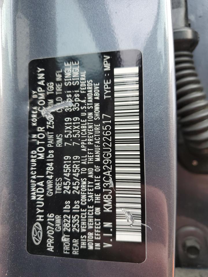 KM8J3CA29GU226517 2016 Hyundai Tucson Limited