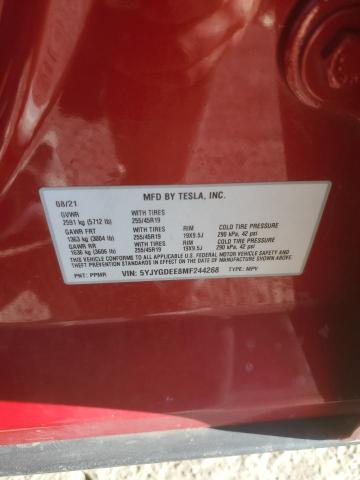 VIN 5YJYGDEE8MF244268 Tesla Model Y  2021 13