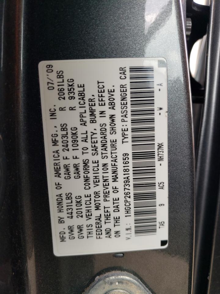 1HGCP26739A181659 2009 Honda Accord Ex