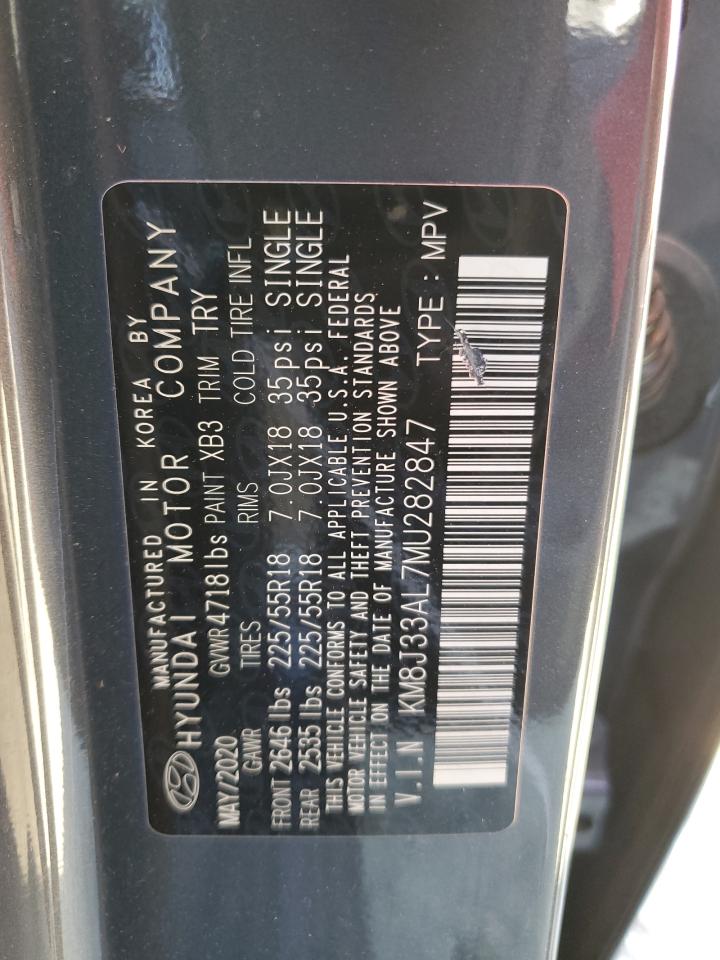 KM8J33AL7MU282847 2021 Hyundai Tucson Limited