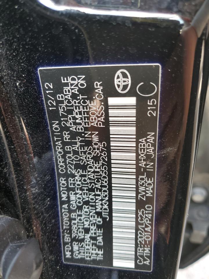 JTDKN3DU6D5572675 2013 Toyota Prius