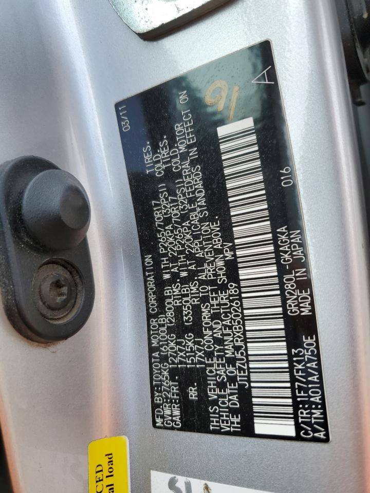 JTEZU5JRXB5026189 2011 Toyota 4Runner Sr5