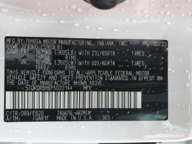 2023 TOYOTA HIGHLANDER - 5TDKDRBH6PS022144